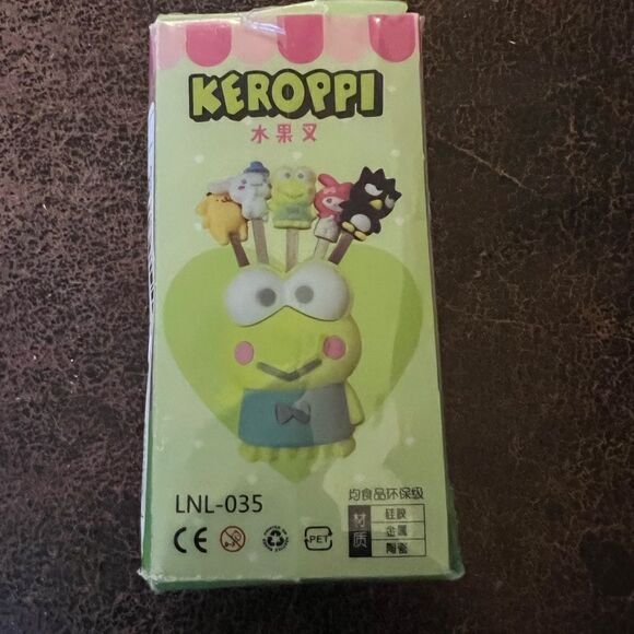 Keroppi Mini Fruit/Salad Fork 5 Piece Set - Picture 7 of 7
